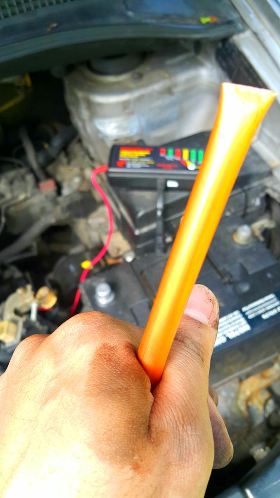 Car battery pole Clearance
