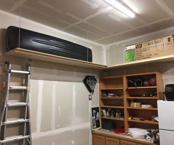 Overhead Garage Shelves
