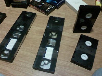 Glue the VHS Tapes