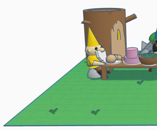 Gnome Party Scene Using TINKERCAD!!
