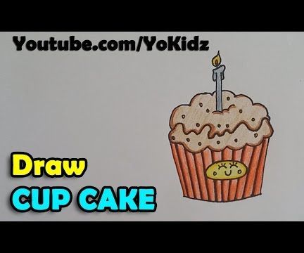 Cupcake Drawing Tutorial for Kids