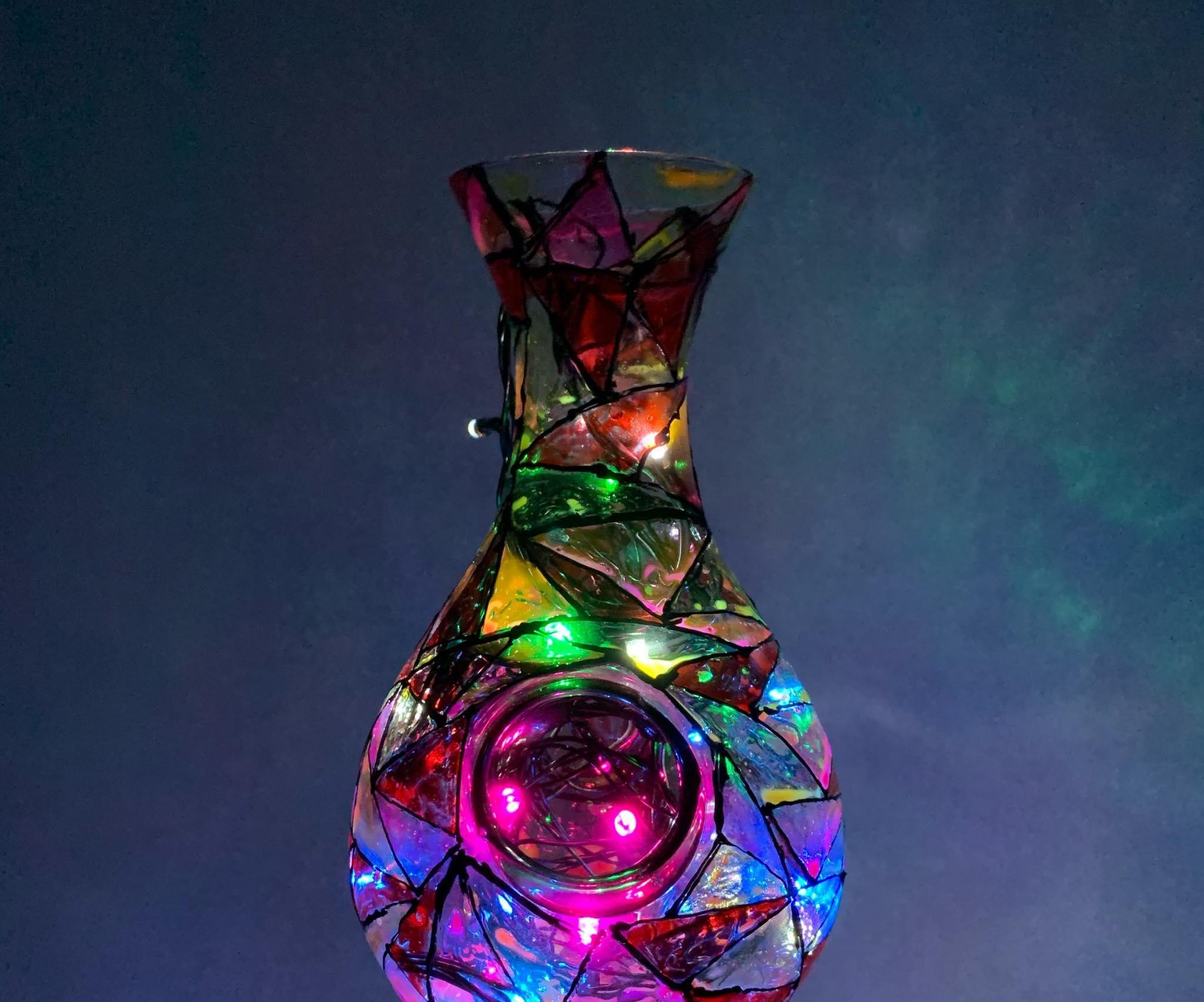 Glass Bottle Lamp 4 Steps Instructables