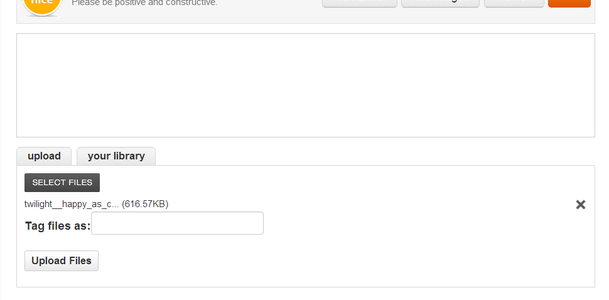 Fix Upload Form in Comments