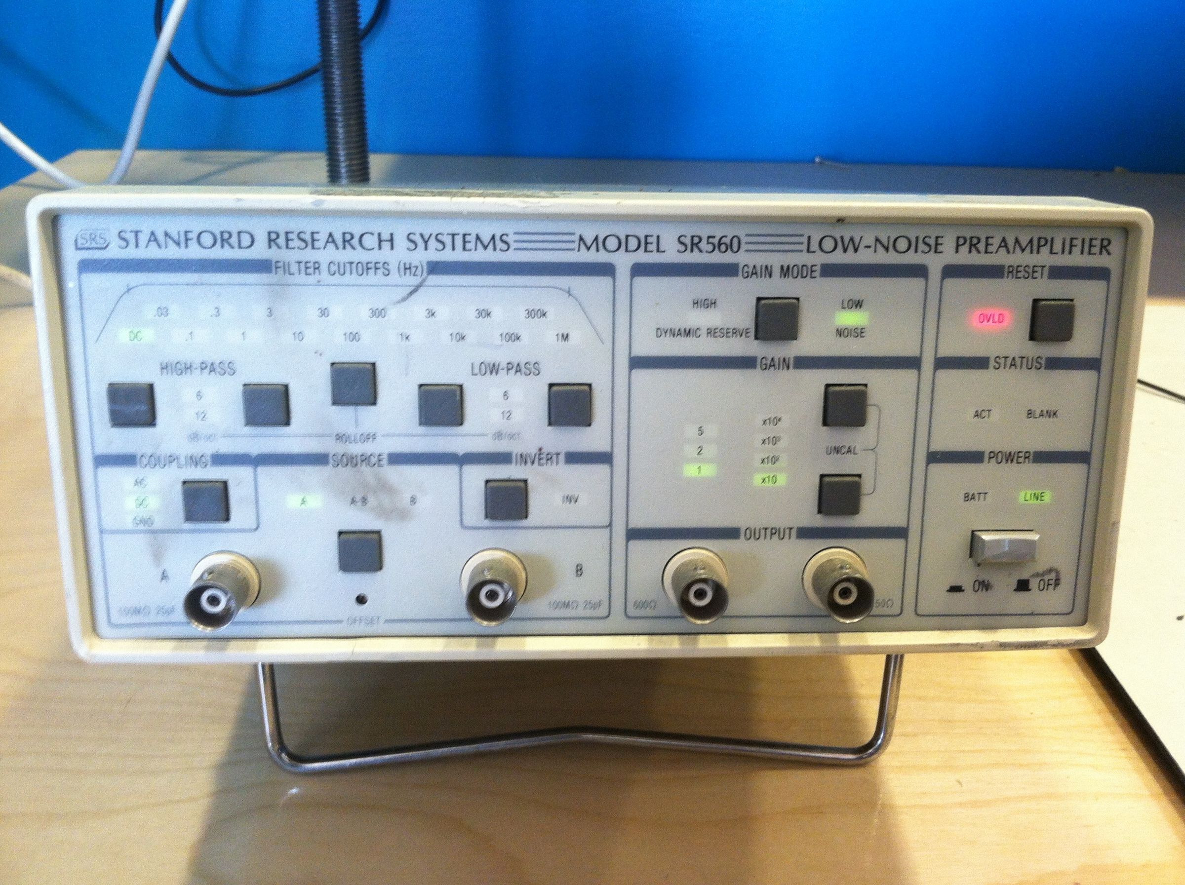 How to Repair a Stanford Research SR560 Low Noise Preamplifier With