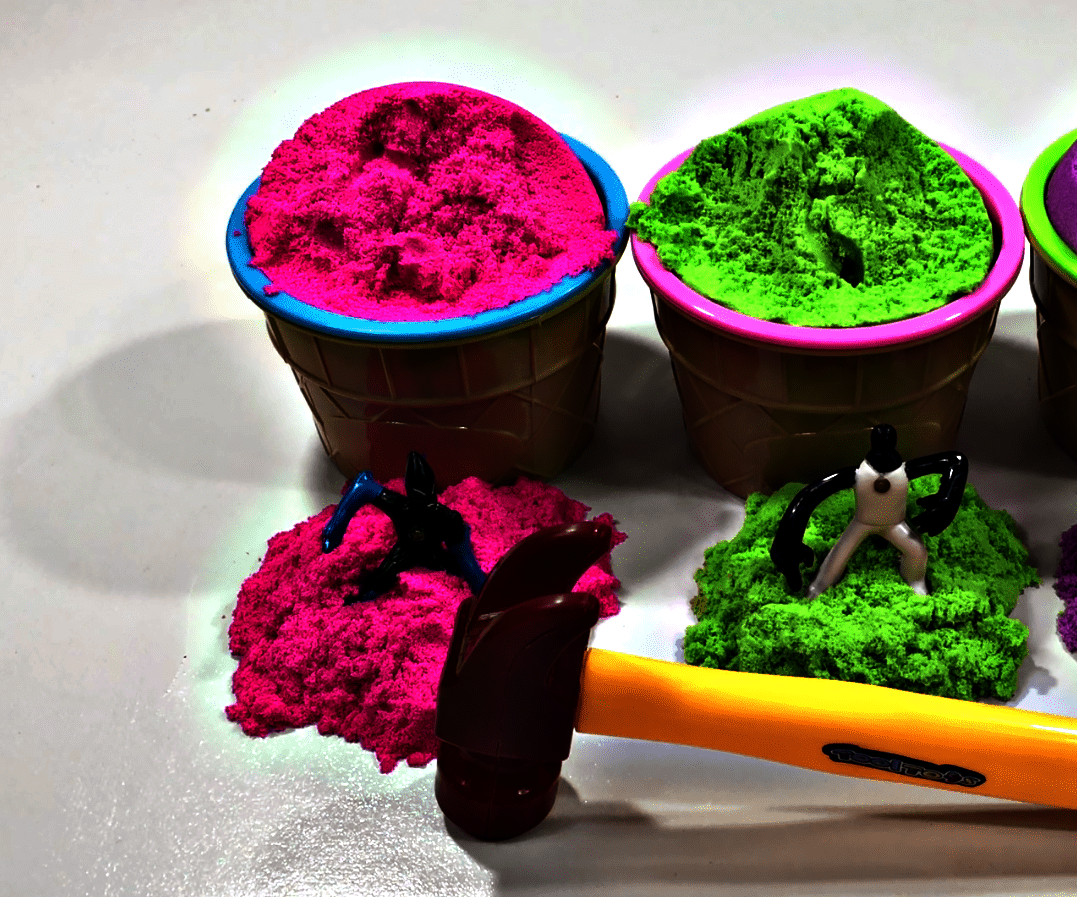 Kinetic Sand Ice Cream Surprise Toys Ben 10 How to Make for Kids