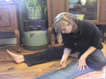 Cut Your Apron Piece Out of the Jeans