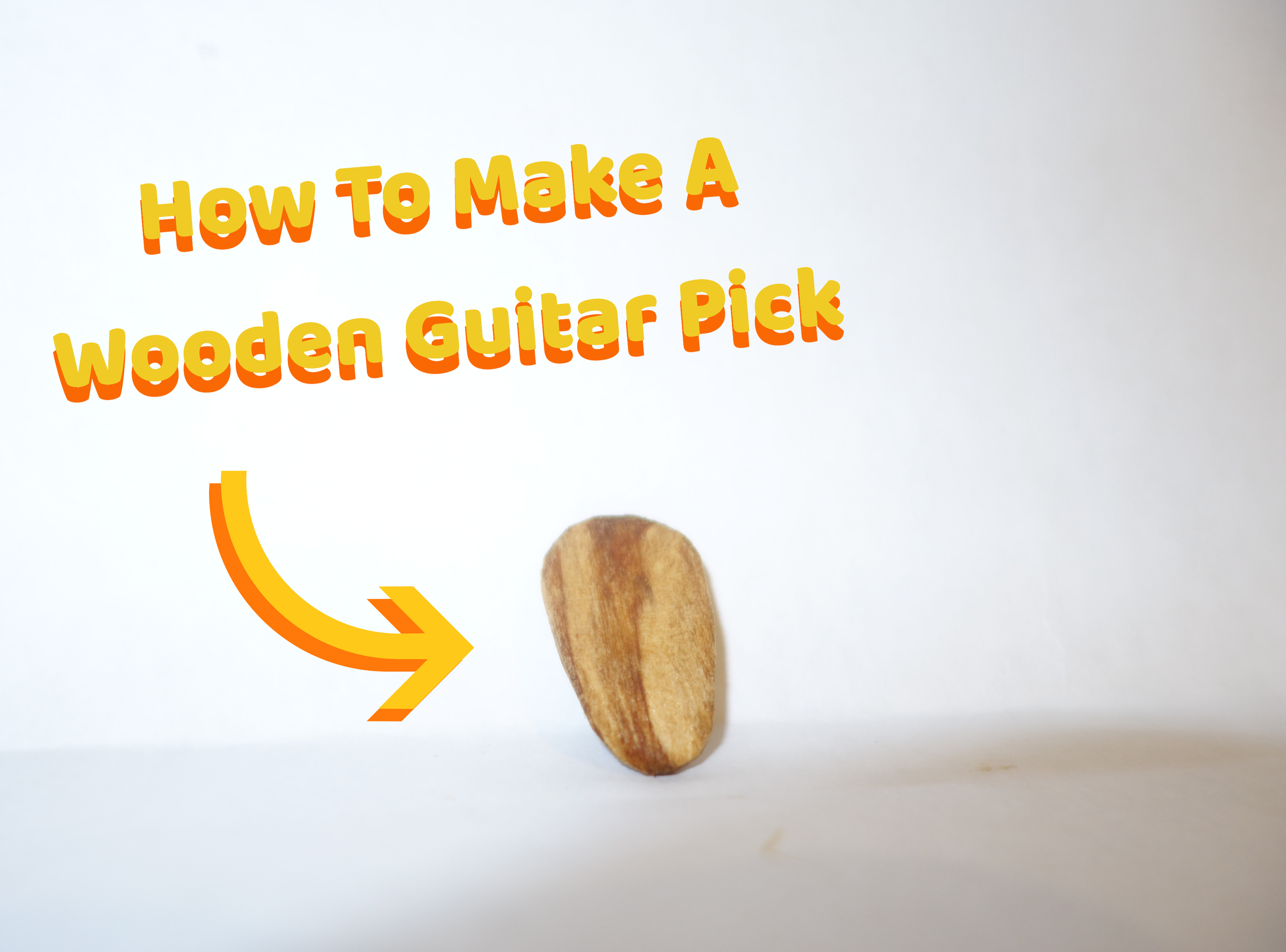 Wooden Guitar Pick