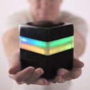 Wirelessly-Charged Epoxy LED Cube Lamp