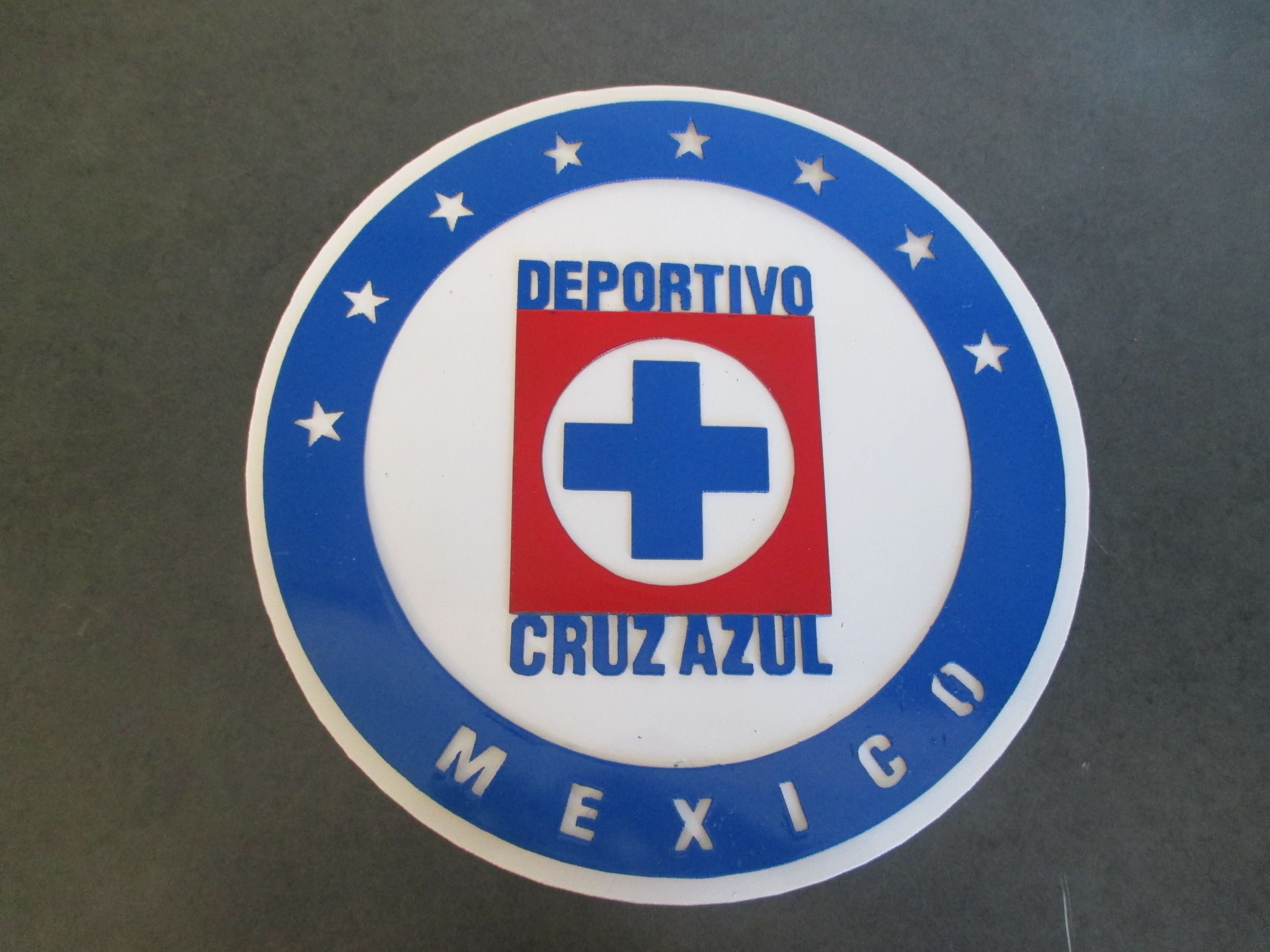 Club De Futbol Cruz Azul Flag Waves Isolated In Plain And Bump Texture With Transparent Background 3d Rendering - Foto 7