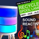 Recycled Spool Smart Lamp - With Sound Reactivity, MQTT, Hue & Alexa