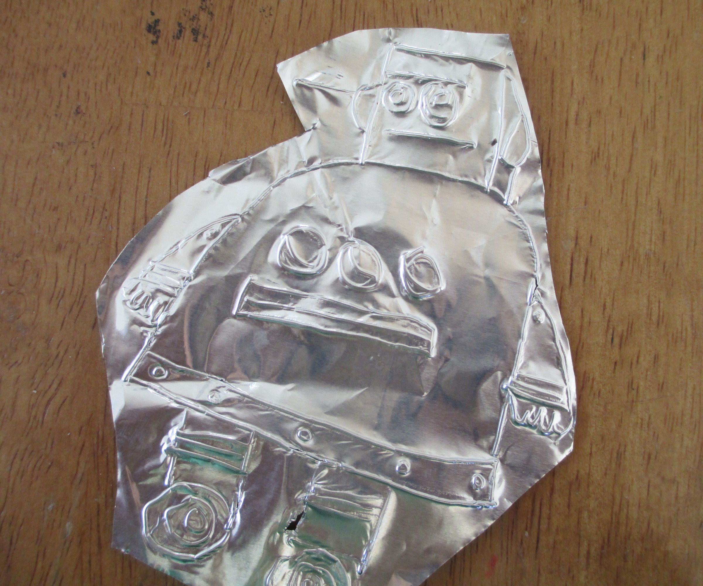 Tinfoil Instructables Robot (etched)