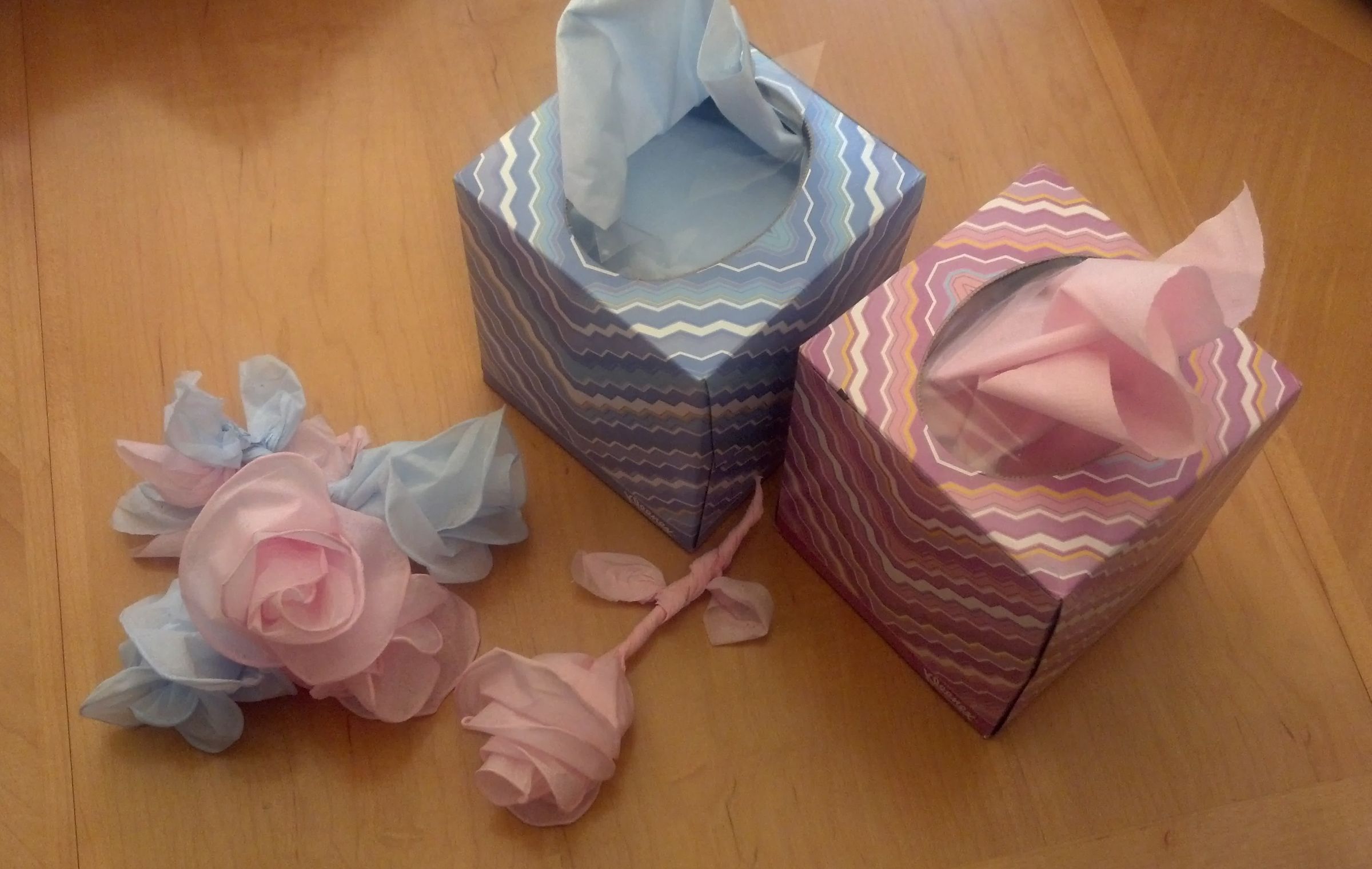 Twisted Facial Tissue Rose