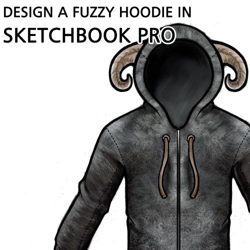 Using SketchBook Pro to Design a fuzzy hoodie