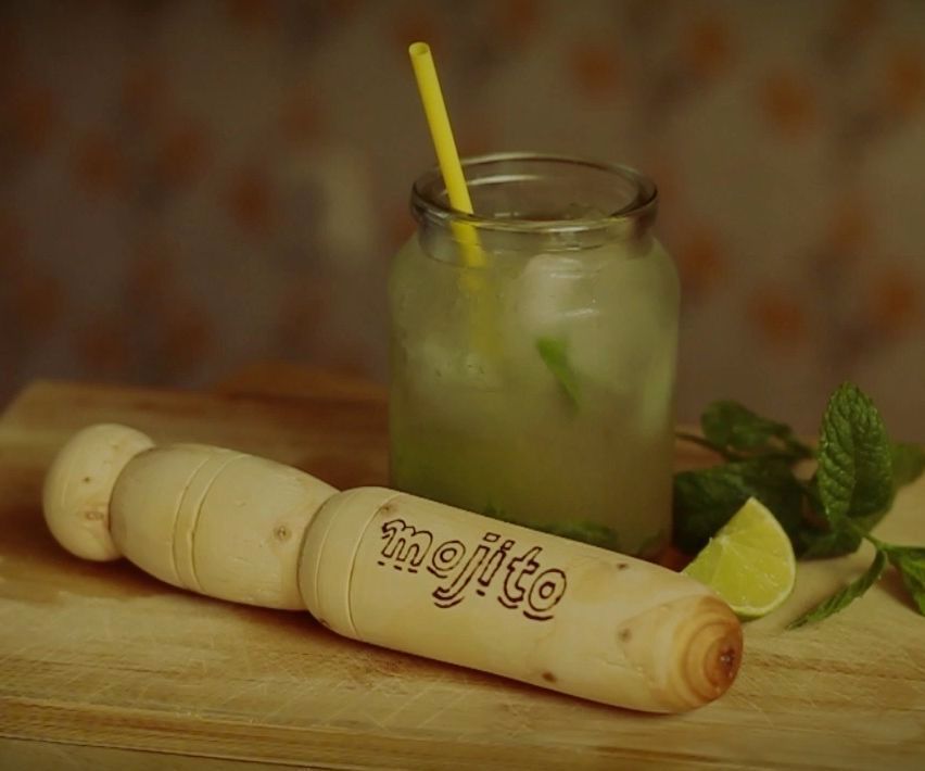 How to Make a Wood Pestle and a Mojito