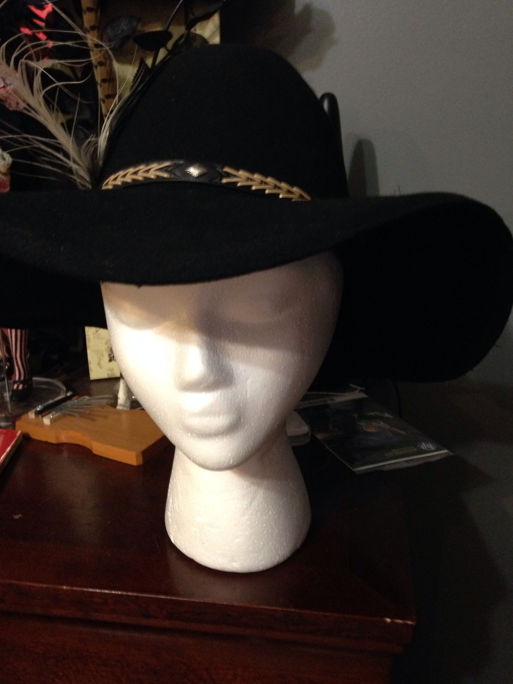 How To 70s Style Floppy Felt Hat From an Old Western Hat 6 Steps