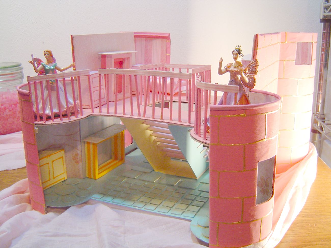 Pink Stone Fairy Cottage Doll House