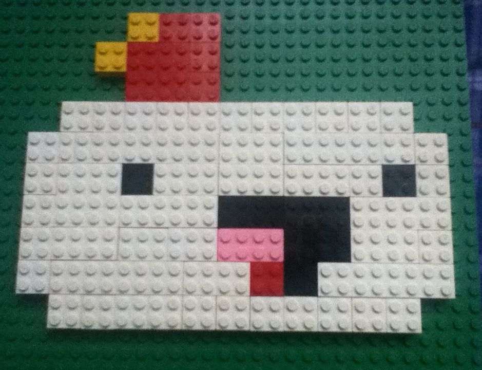 Make the FEZ character out of legos