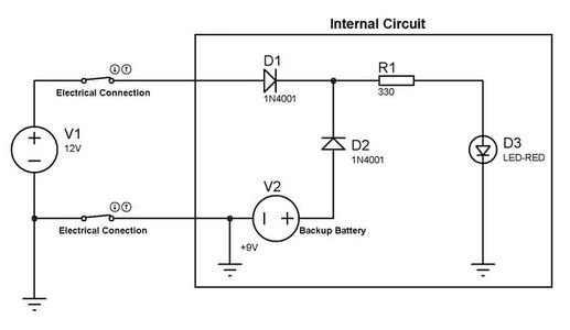 The Circuit of the Backup Battery