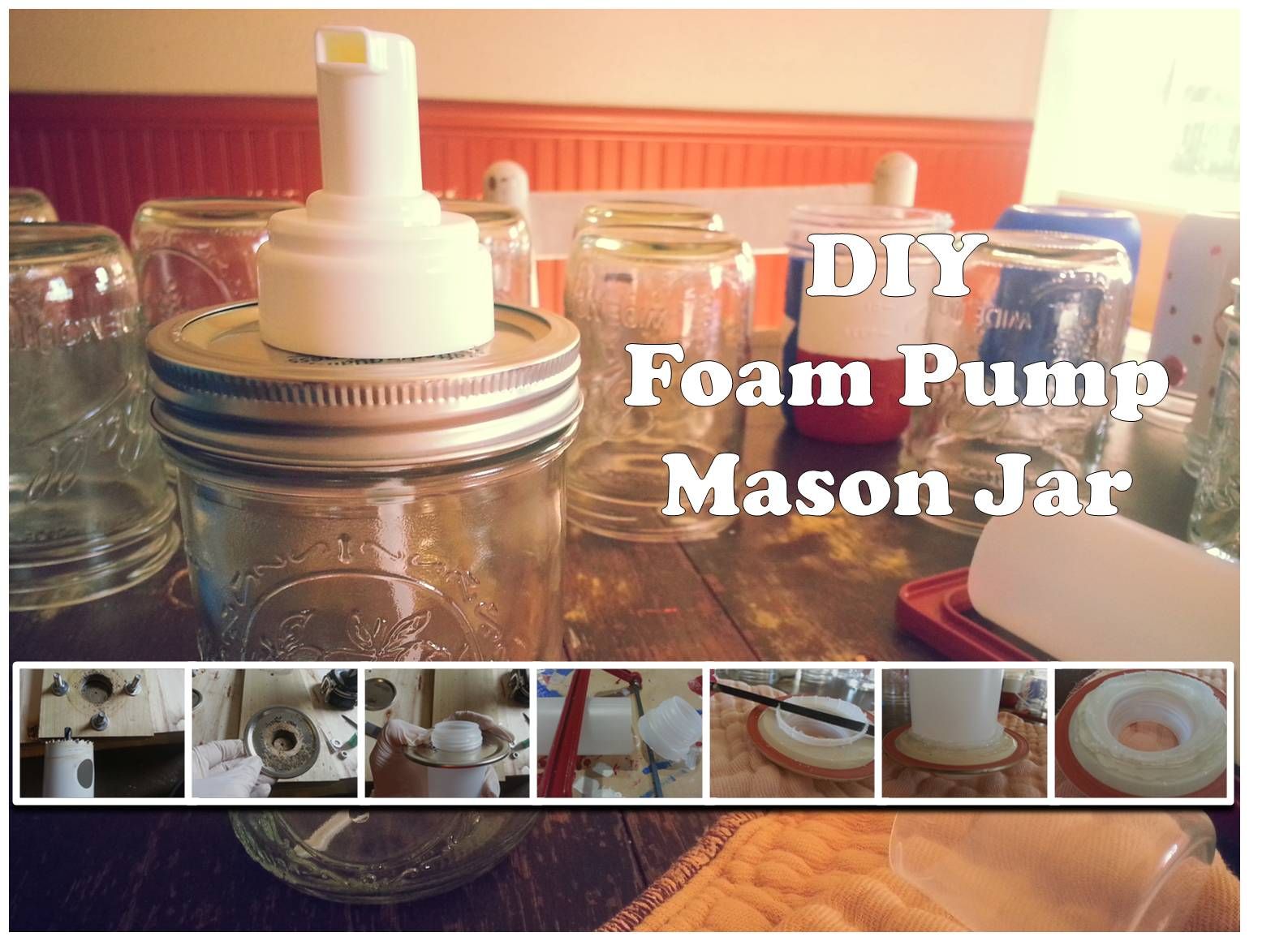 Foam Pump Mason Jar Soap Dispenser