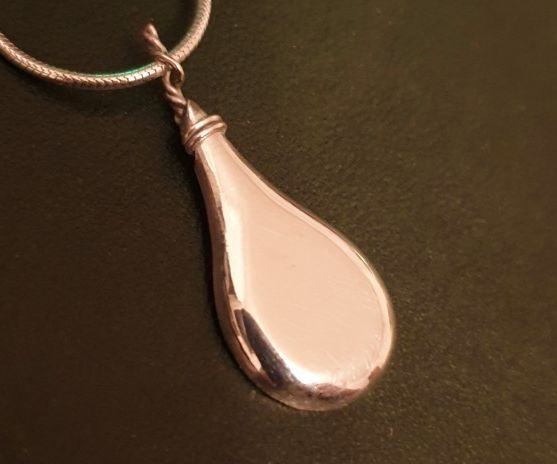 How to Make a Silver Droplet Pendant Using a Dremel and No Casting