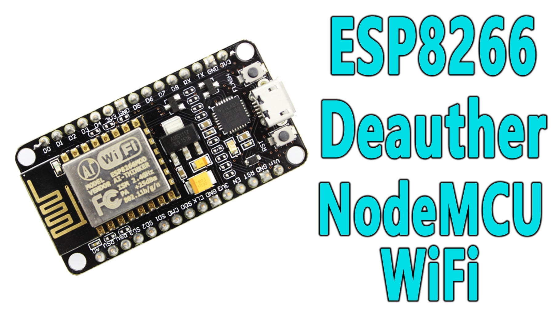 NodeMCU ESP8266 - WiFi Deauther With ESP8266 (NodeMCU WiFi Deauther )