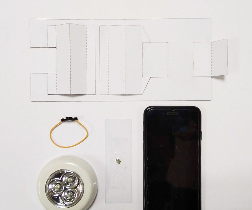 DIY Smartphone Paper Microscope With Simple Materials and Tools.