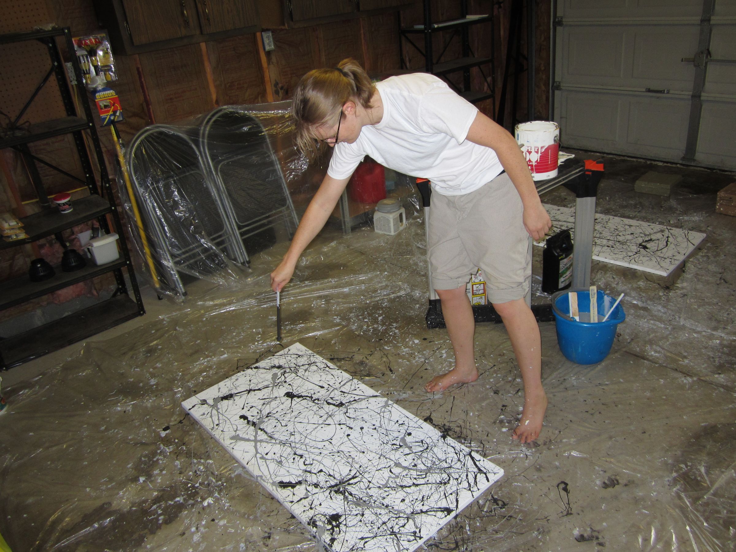 Make a Jackson Pollock Style Canvas Painting Instructables