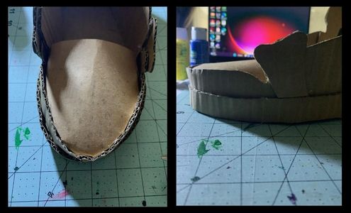 Cardboard Air Jordan 1s Mids That Glow in the Dark : 11 Steps (with ...