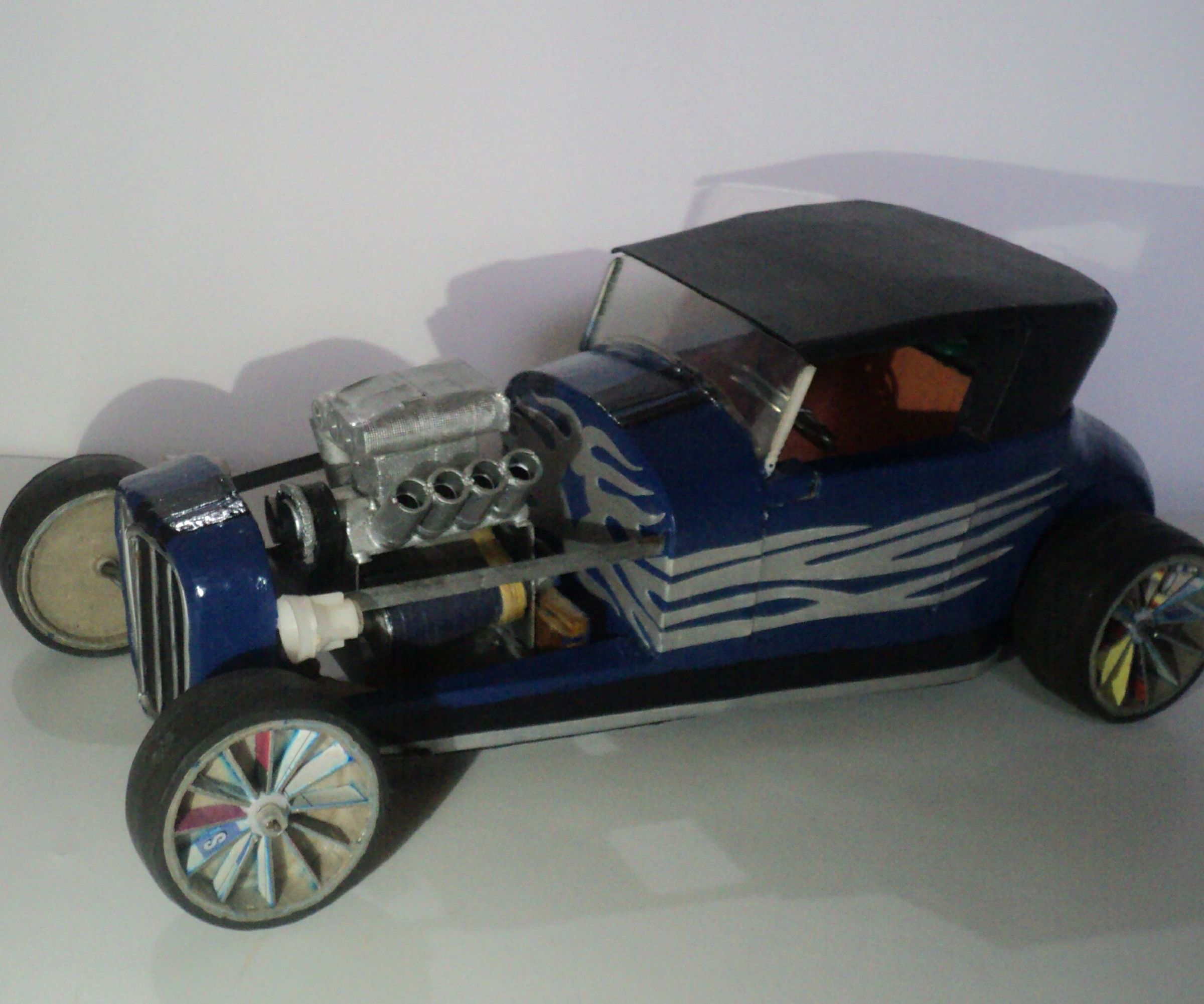 Homemade Hot Rod Vintage Car Model