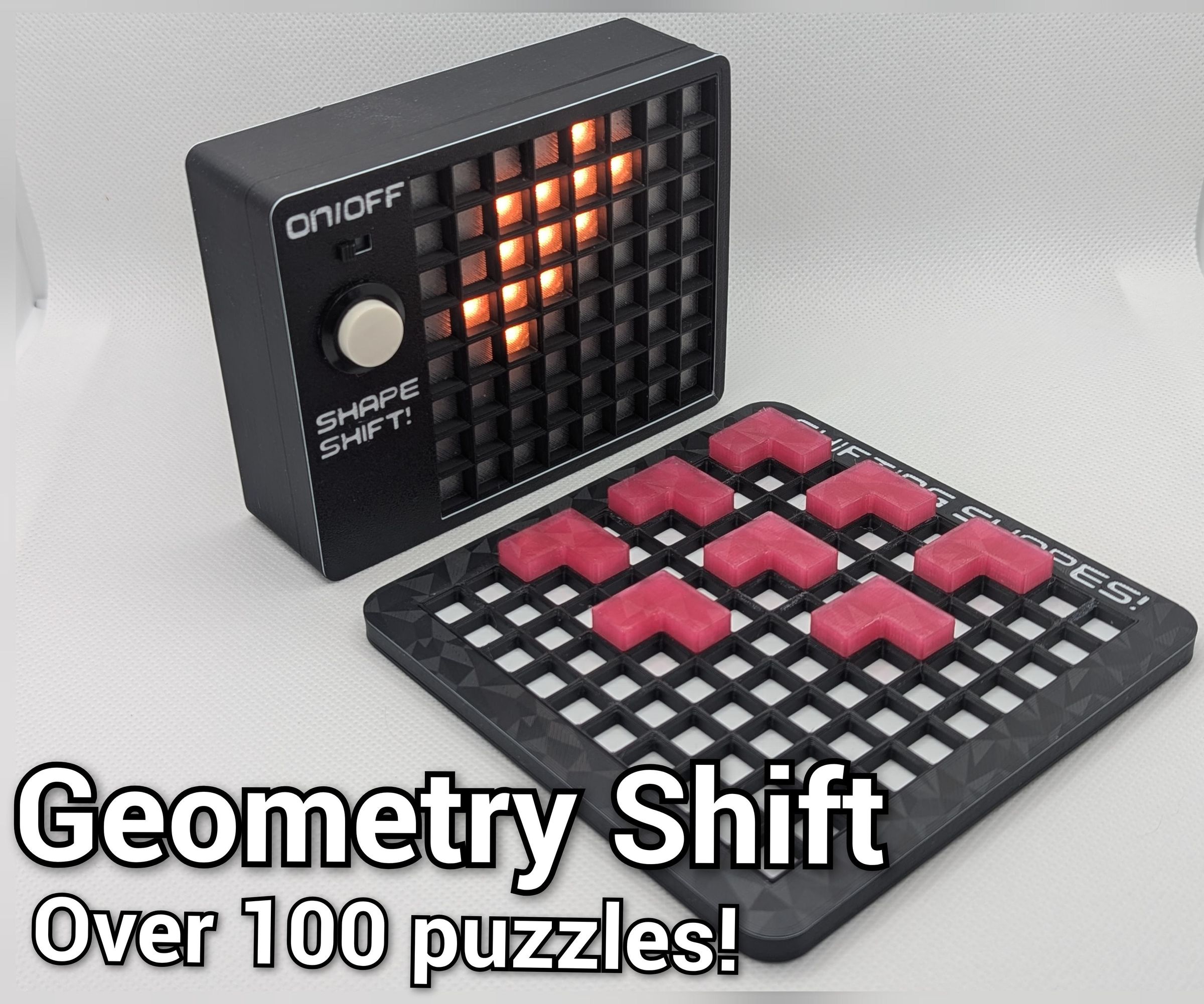 RGB Geometry Puzzle With Magnetic Play Area