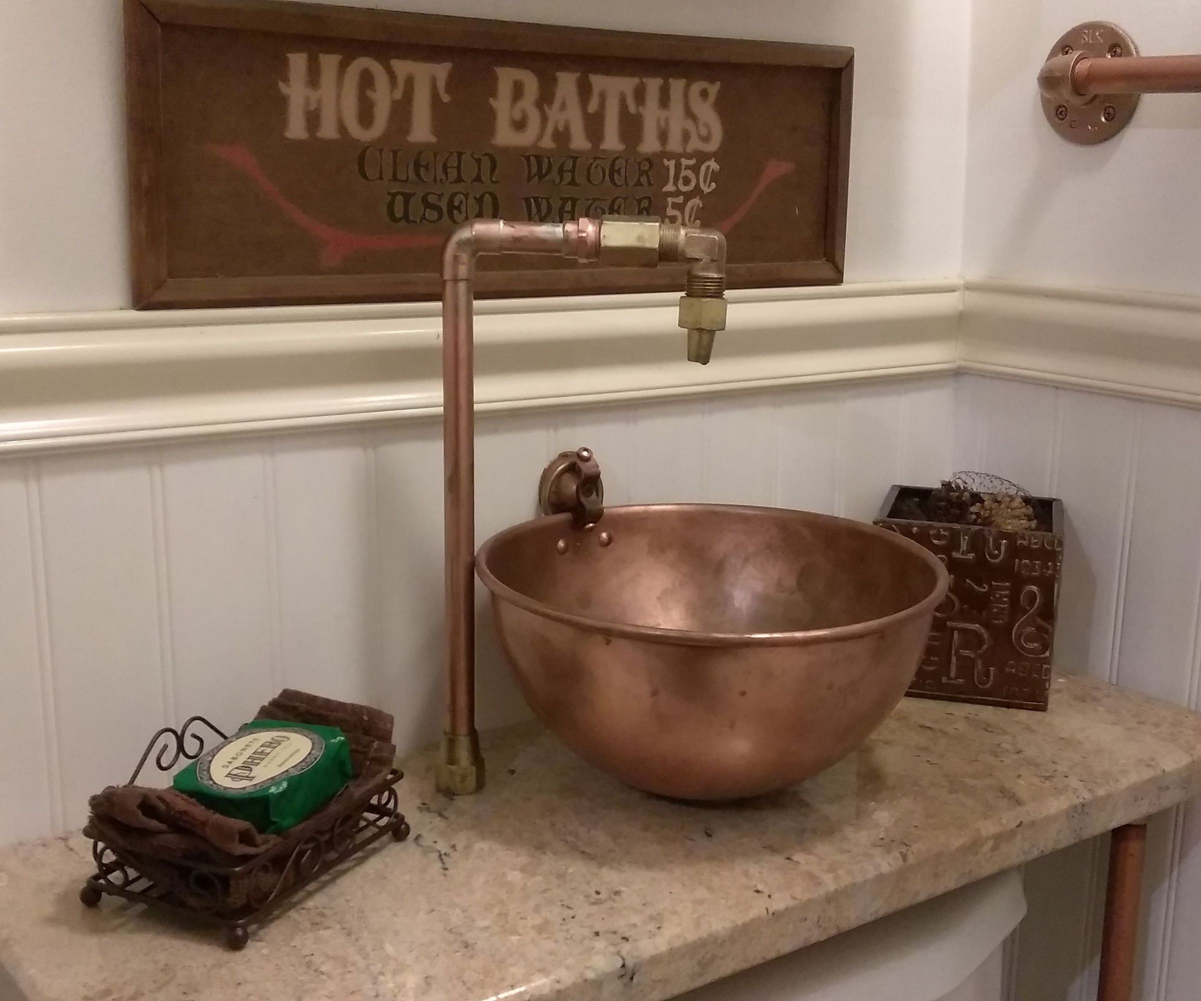 Steampunk Water Closet With Bidet