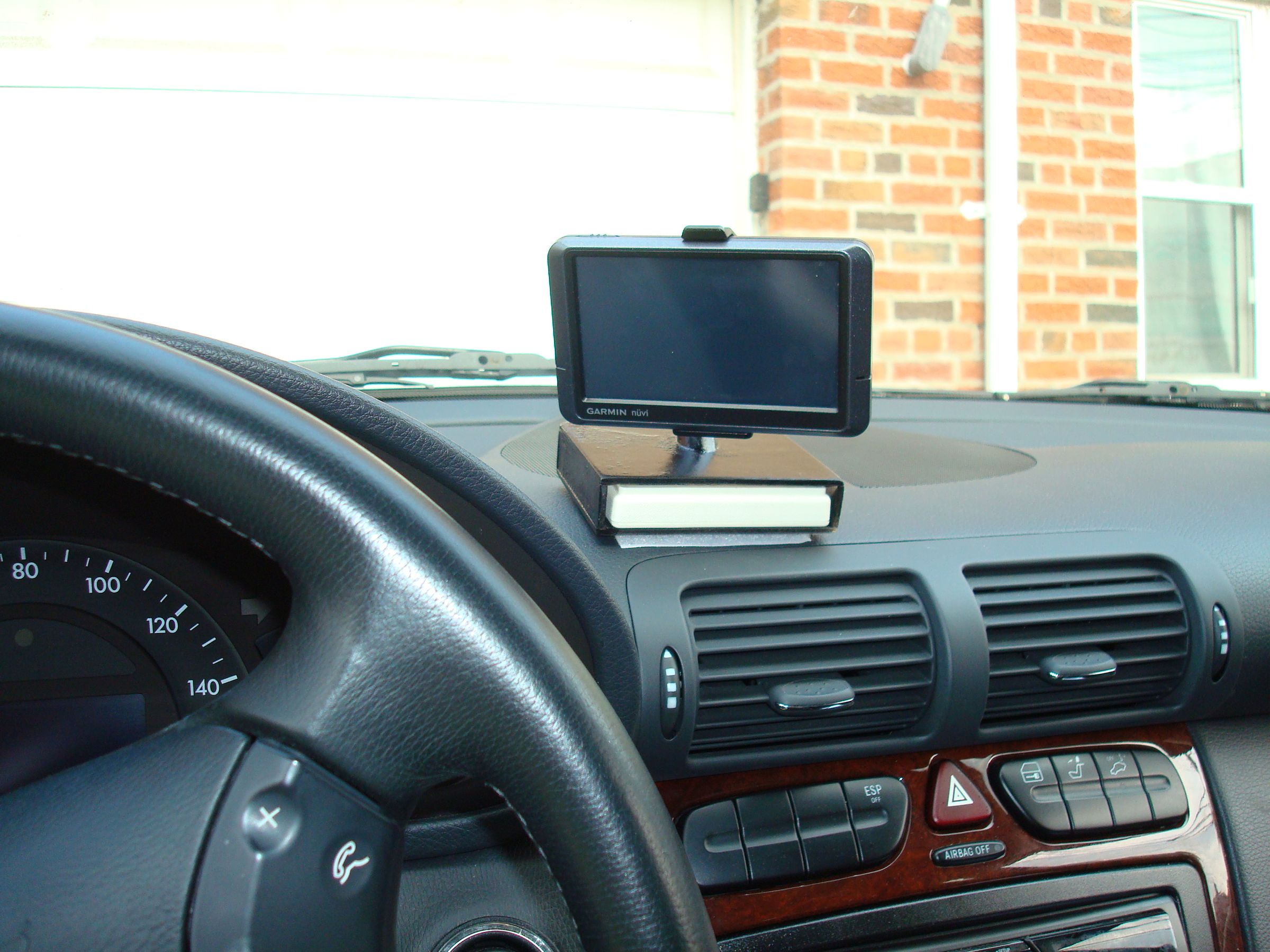 Direct Wire GPS Mount + EZPass Holder for Benz C240