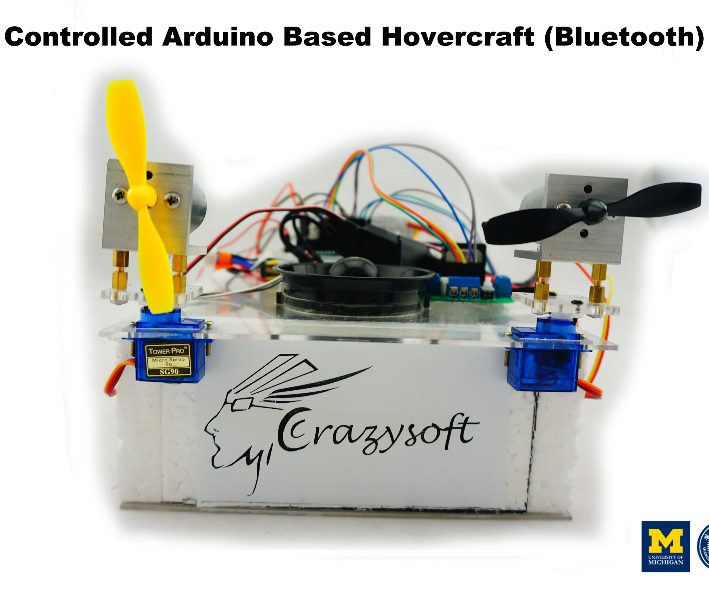 PS3 Controlled Arduino Based Hovercraft (Bluetooth) by Micrazysoft