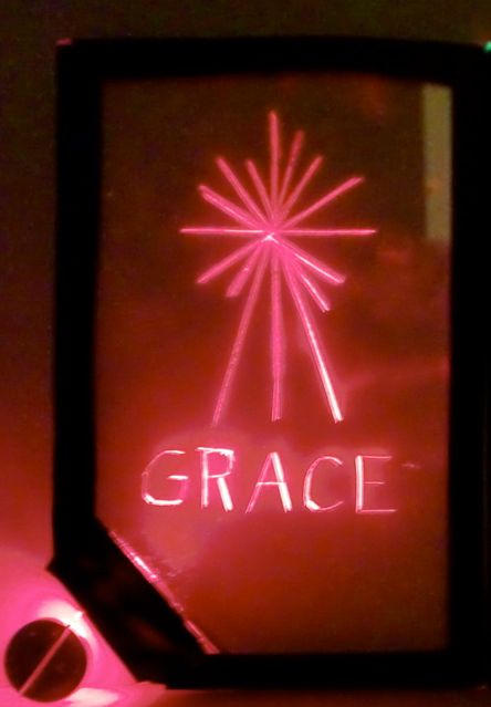 Light Up Your Friends Name- for Christmas, Valentines or Any Occasion! Edge Lit Freestanding Card