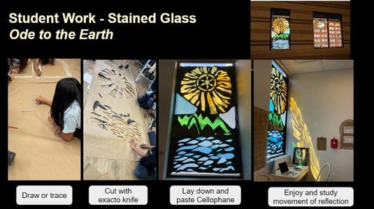 Student Work - Stained Glass Ode to the Earth