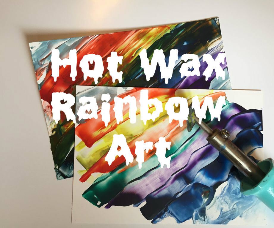 Hot Wax Rainbow Art