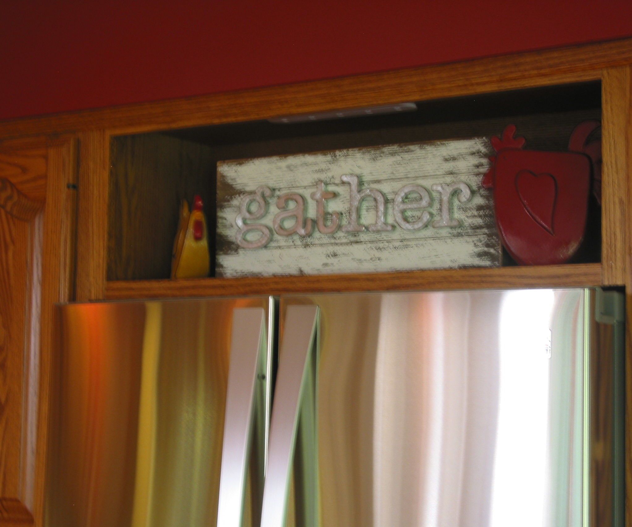 Easy to Build Above the Fridge Display Box Cabinet
