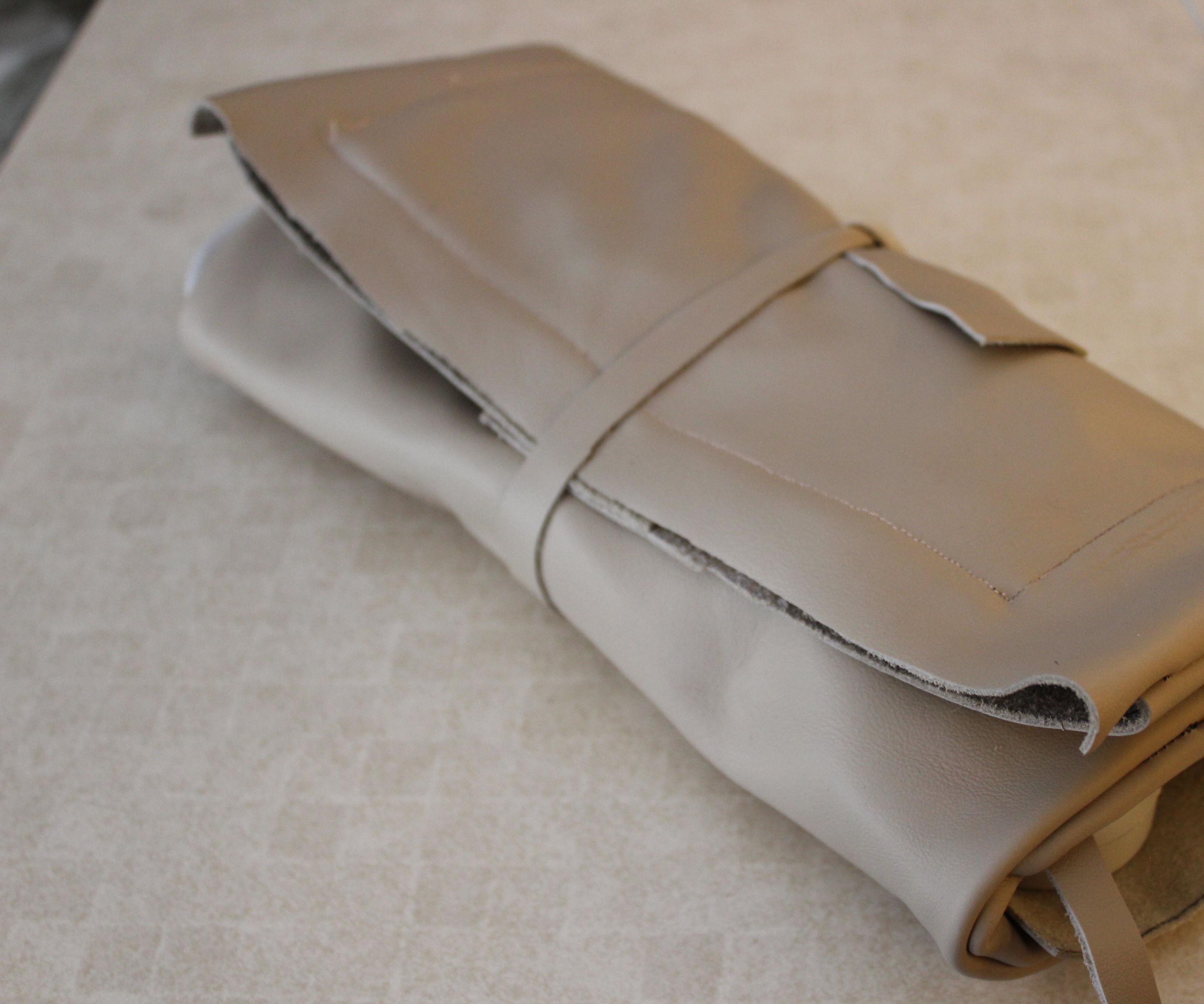 Leather Roll-Up Charging Station