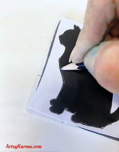Trace Silhouette Onto Puzzle