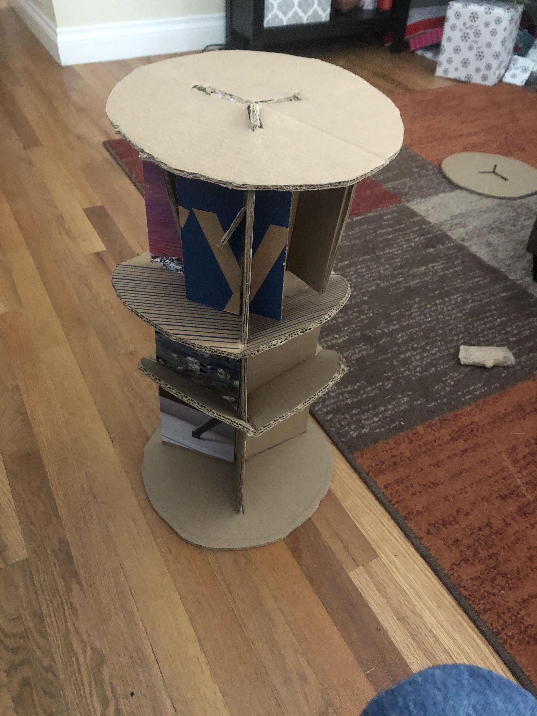 DIY Cardboard Stool 4 Steps Instructables