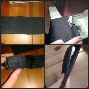 Sewing the Loops.