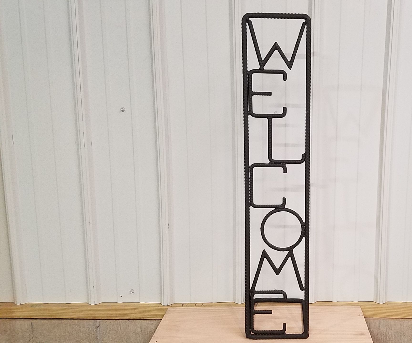 Rebar Welcome Sign