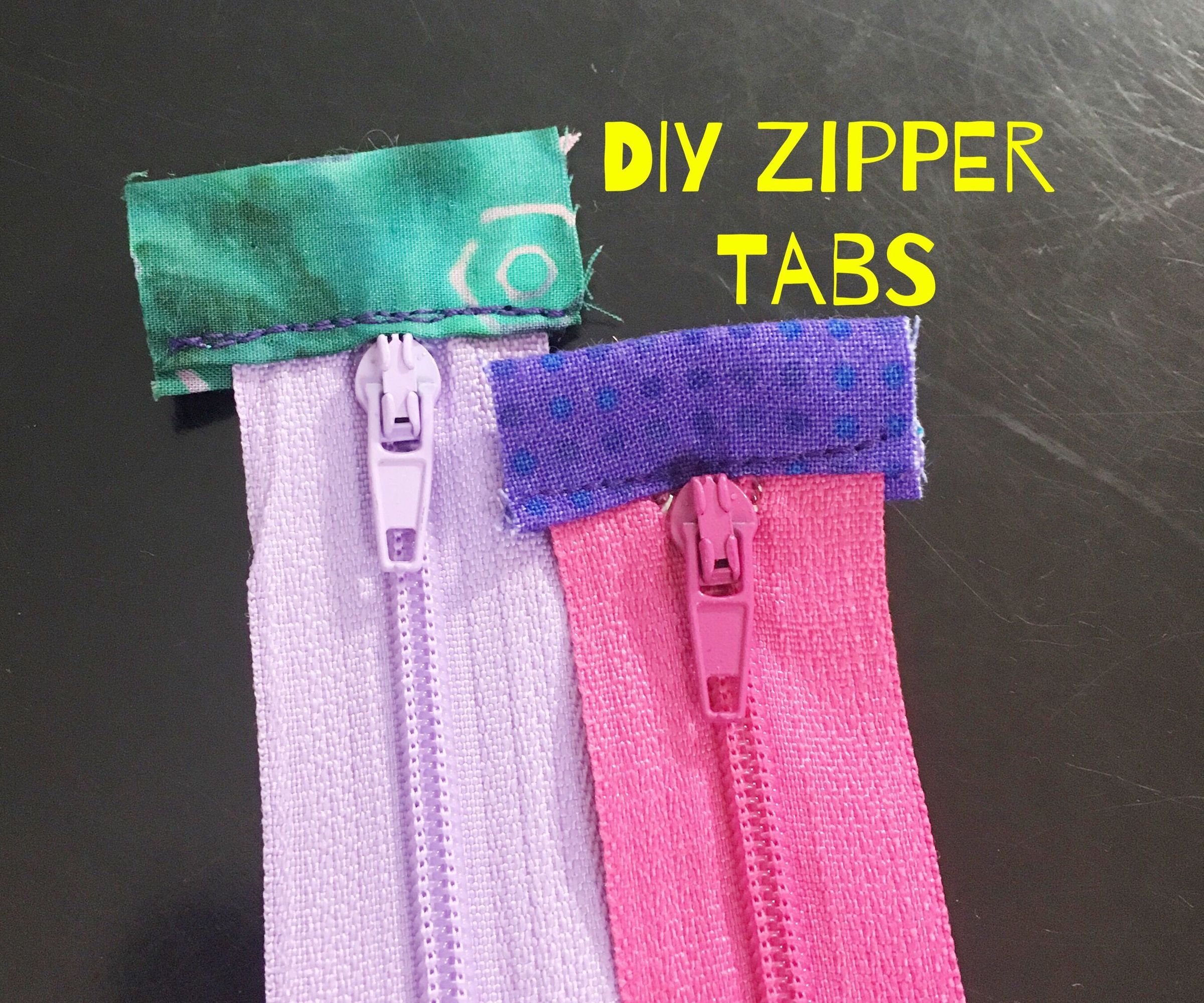 DIY Zipper Tabs