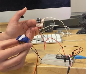 Connect Pushbutton to Servo