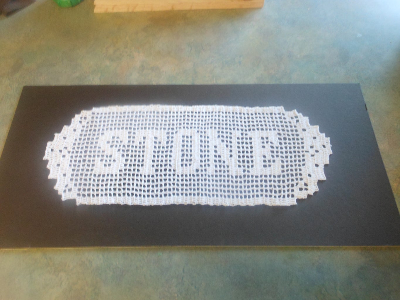 Filet Crochet Name Doily : 12 Steps (with Pictures) - Instructables filet-crochet-name-doily-12-steps-with-pictures-instructables