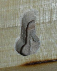 Pocket Key Screw Hole