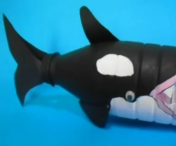 DIY Crafts: How to Make a Orca Whale From a Plastic Bottle 