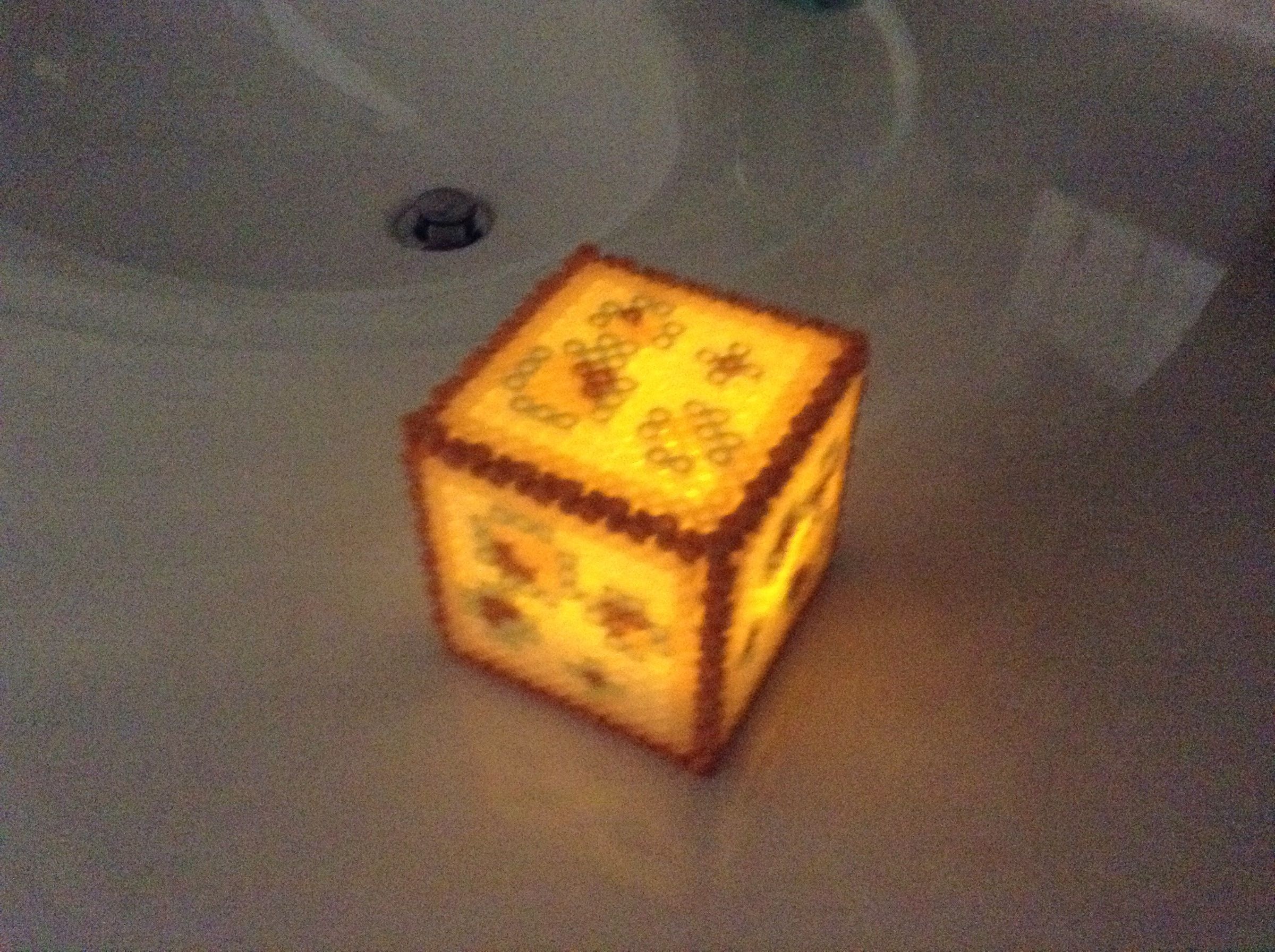 Minecraft Glowstone Perler Block