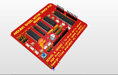 Arduino Based Motor Driver PCB Module Useful in Robotics