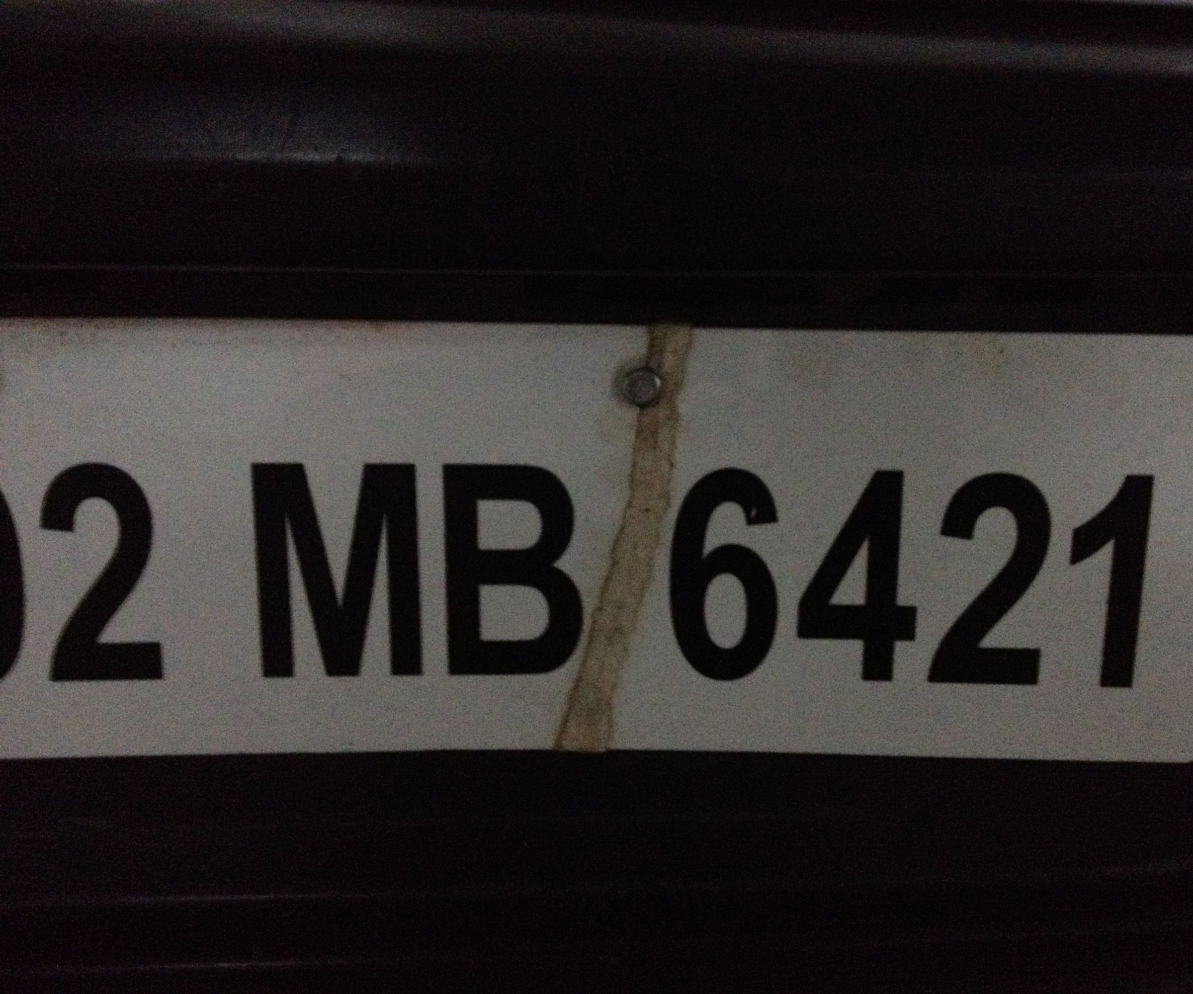 Fixed Acrylic Number Plates